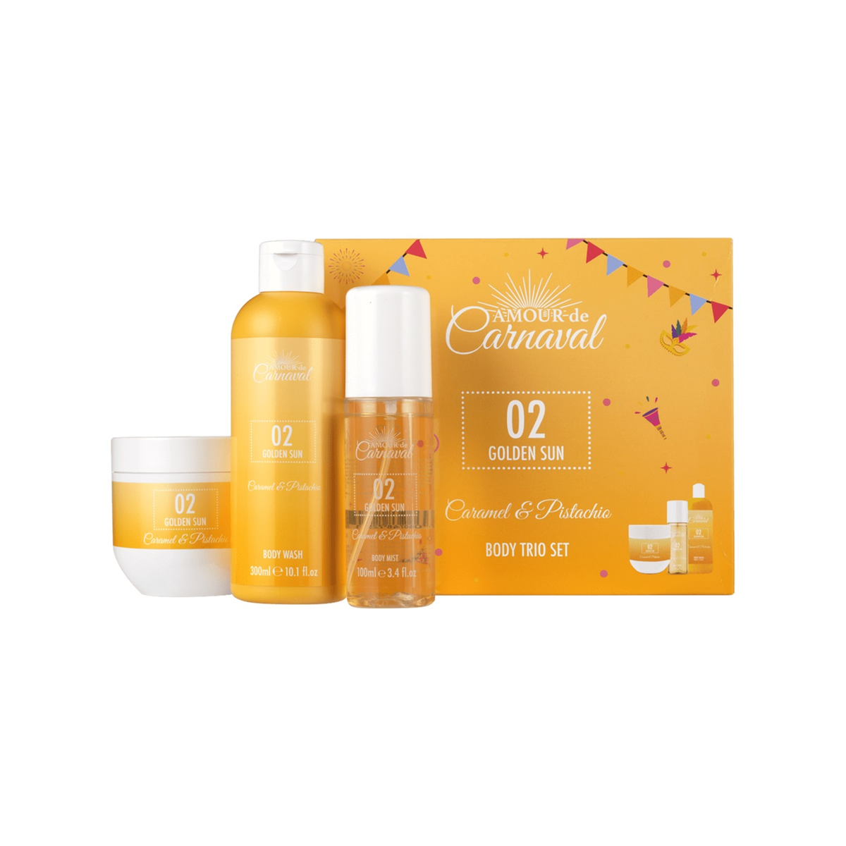 Amour de Carnaval Golden Sun Body Trio Gift Set
