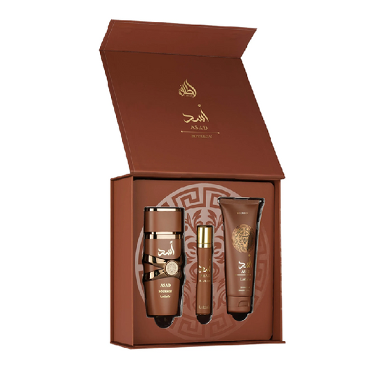 Lattafa Asad Bourbon Gift Set