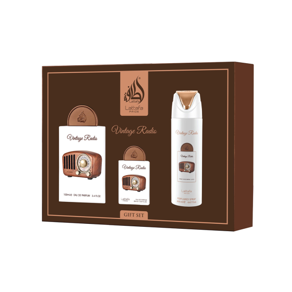 Lattafa Vintage Radio Gift Set