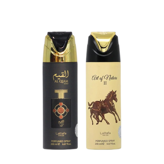 Al Qiam Gold & Art of Nature II Deodorant Bundel