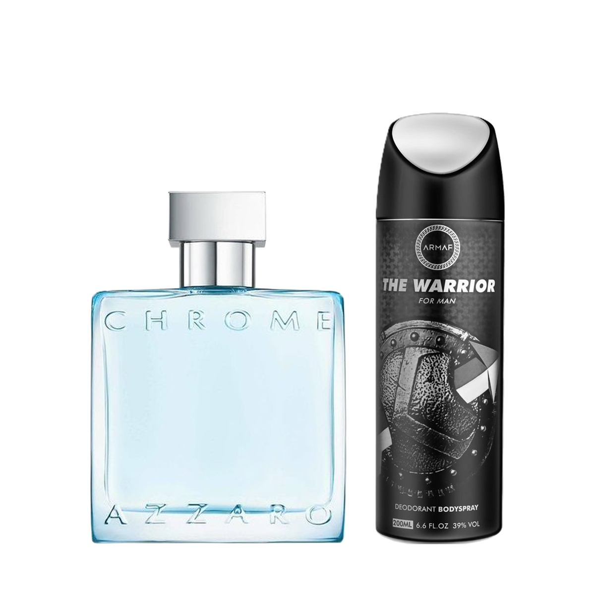 Azzaro Chrome & The Warrior Deodorant Bundel