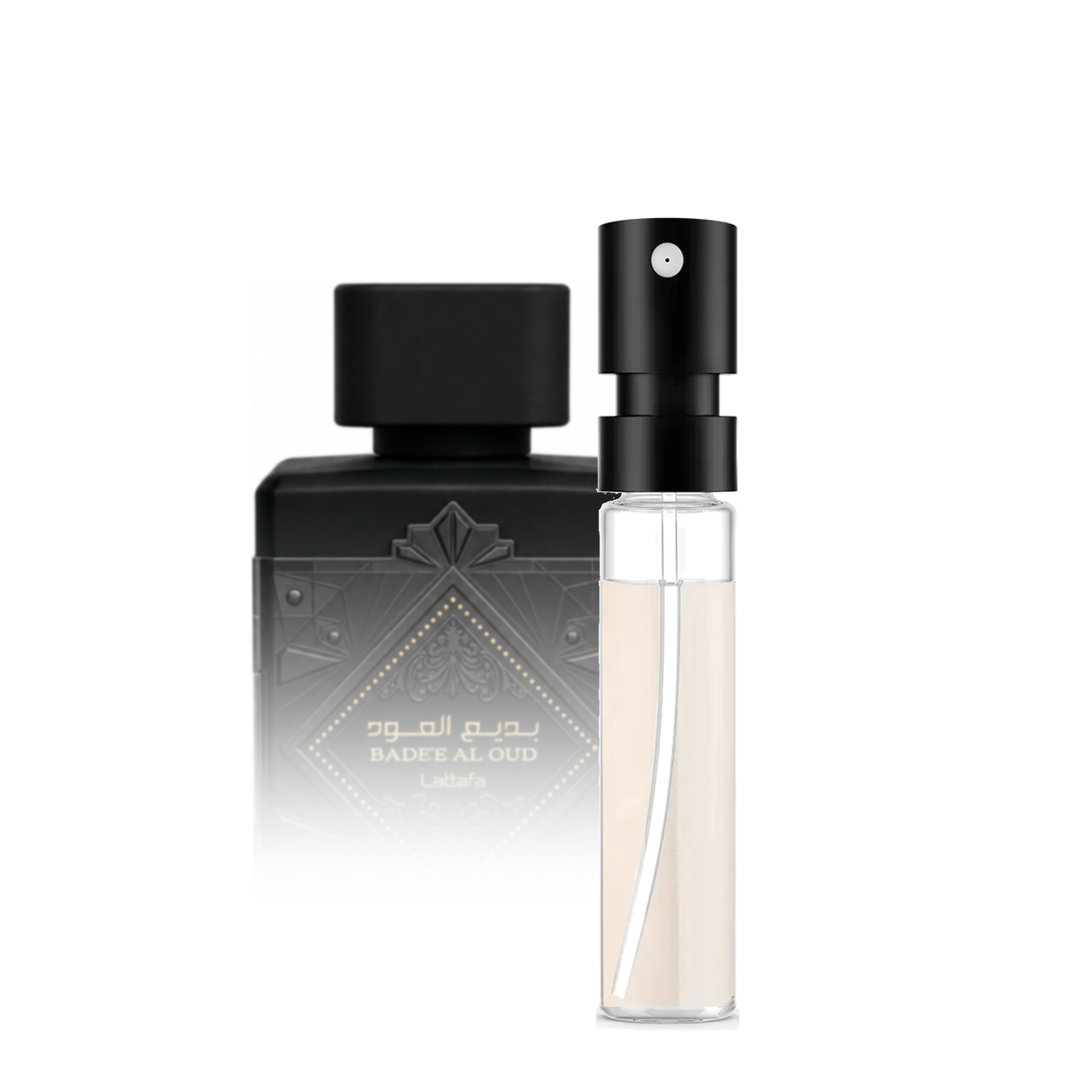 Lattafa Bade'e Al Oud Black Exposed Sample