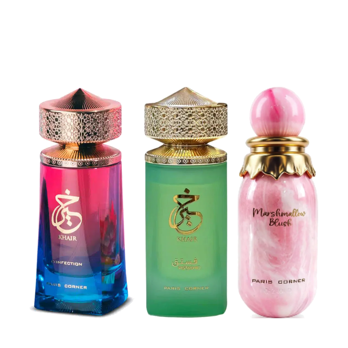 Paris Corner Khair Confection, Khair Pistachio & Marshmallow Blush Bundelset