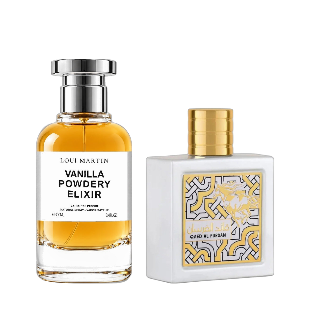 Vanilla Powdery Elixir & Qaed Al Fursan Unlimited Bundelset